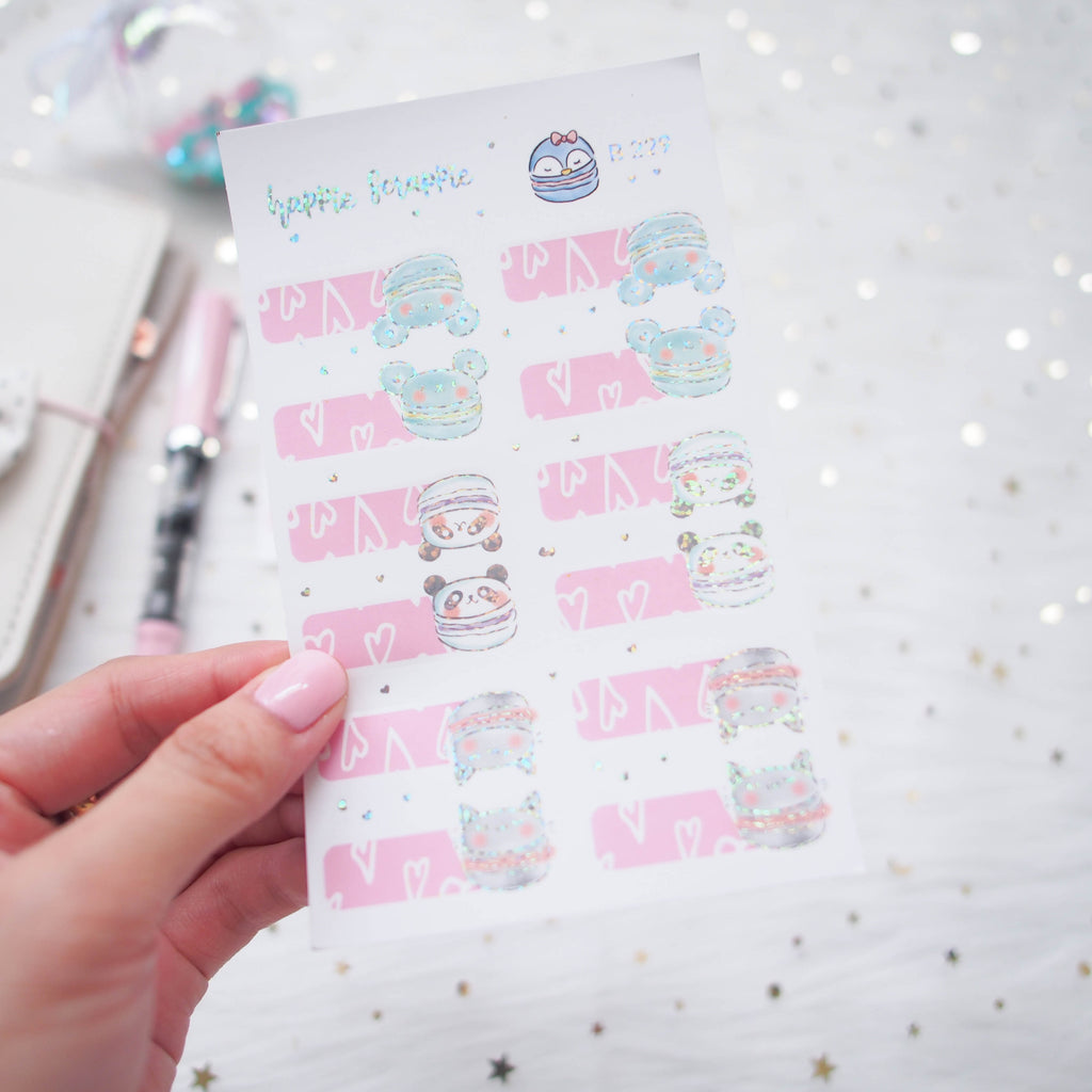 Planner Stickers : You Are Just My Type - Foiled Macaron Tabs (B229)