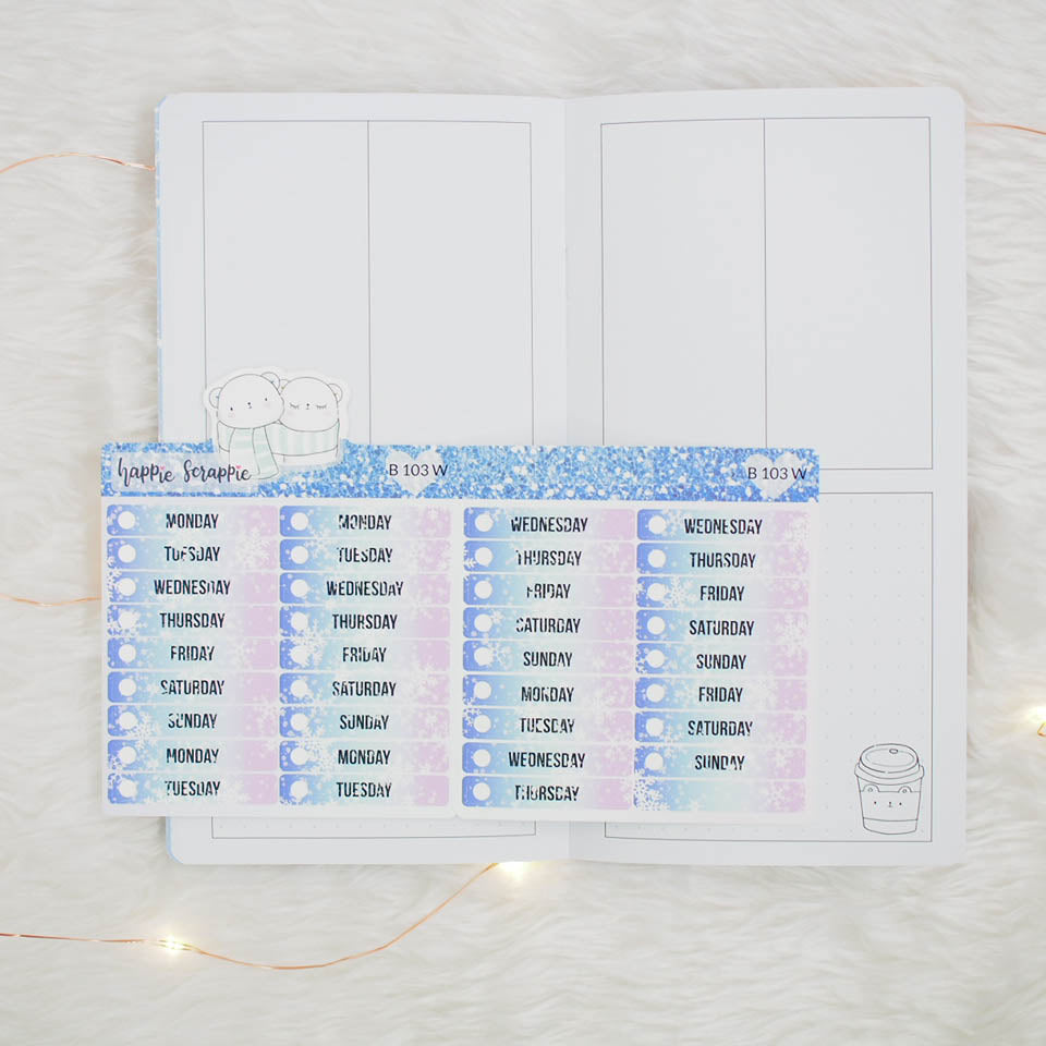 Travel Notebook (TN-Standard) - Cozy Bear (Vertical Weekly) + Date Covers - Collabs with Annie Plans Printables