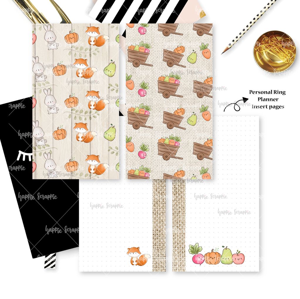 Rings Planner Inserts - Farmers Market // Dotted