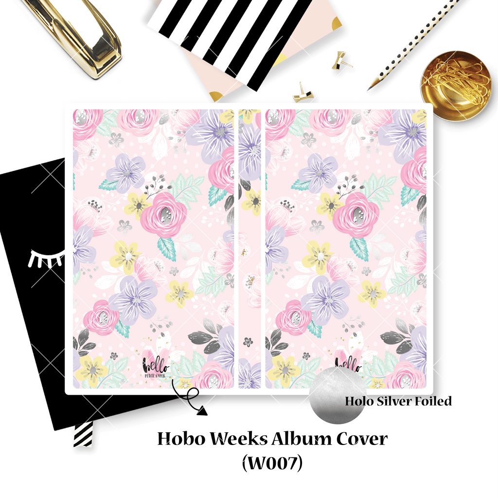 Sticker Album : Hobo Weeks Albums // W007 - Floral (Collab With Hello Petite Paper))