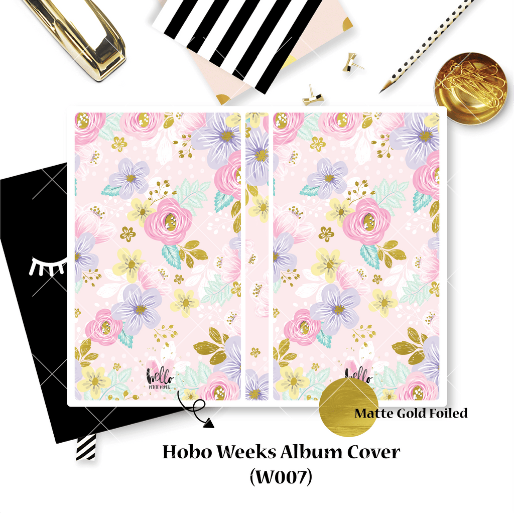 Sticker Album : Hobo Weeks Albums // W007 - Floral (Collab With Hello Petite Paper))