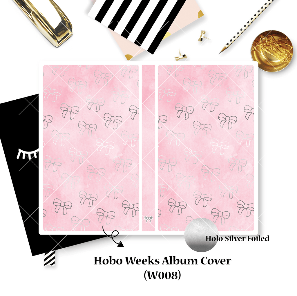 Sticker Album : Hobo Weeks Albums // W008 - Pink Pip Bow (Collab With Fox And Pip)