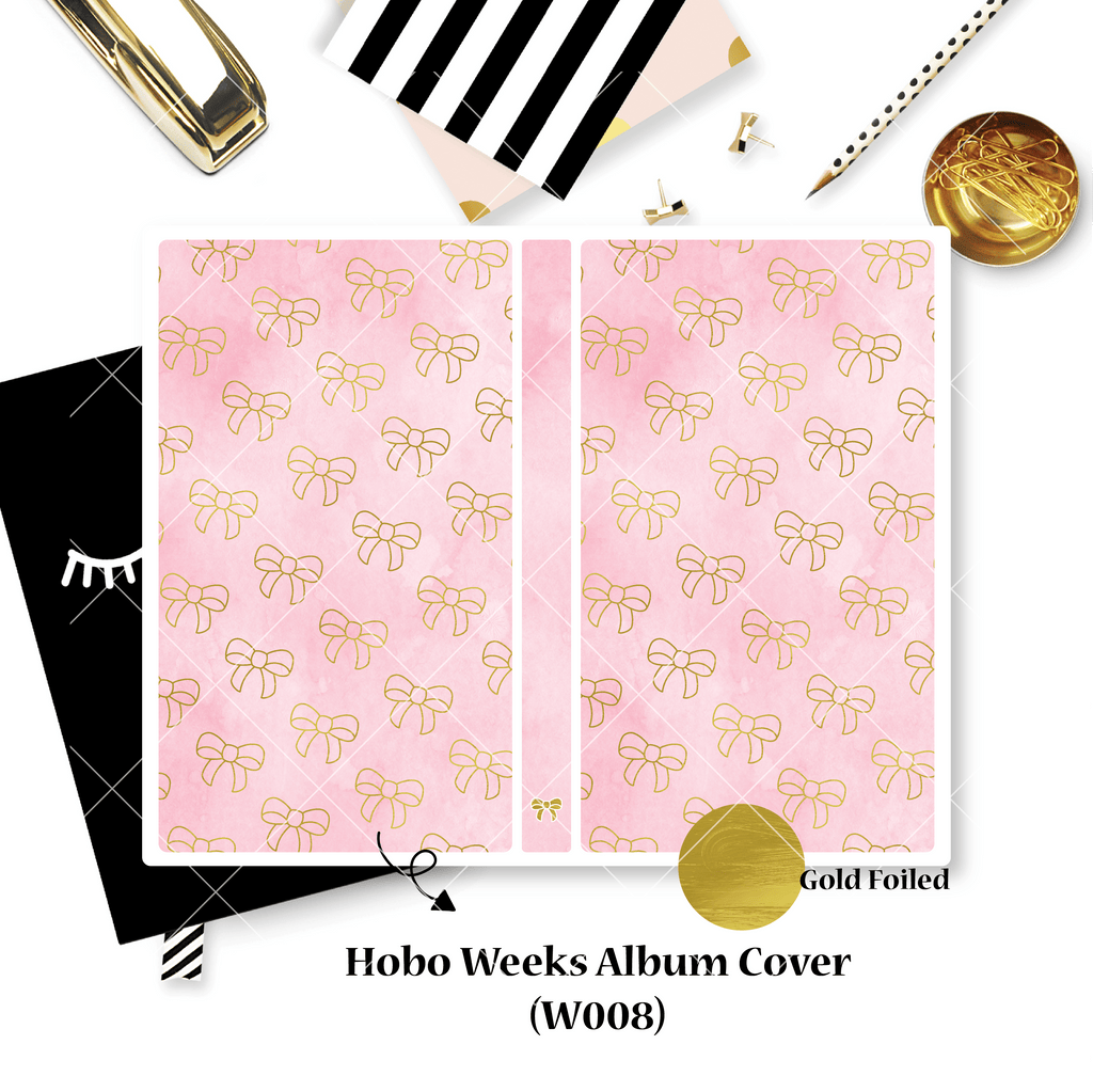 Sticker Album : Hobo Weeks Albums // W008 - Pink Pip Bow (Collab With Fox And Pip)