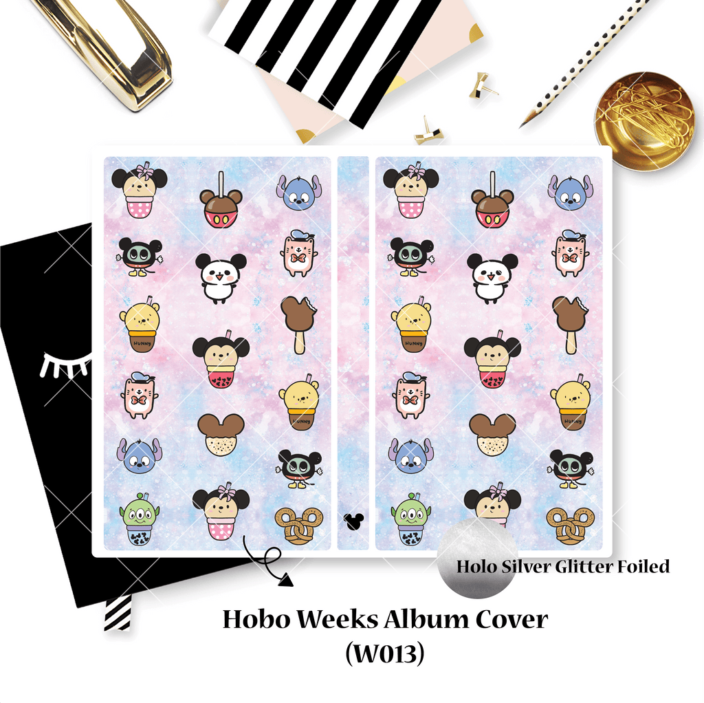 Sticker Album : Hobo Weeks Albums // W013 - Magical Snacks (Collab with Sparkly Paper Co & Happy Daya)