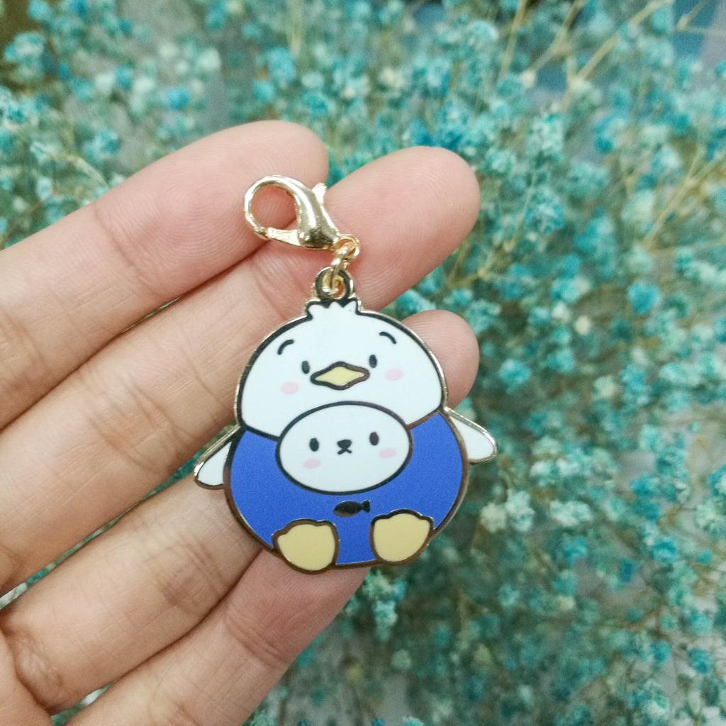 Dangling Charm : Cutie Patootie // Blue Shirt Duck