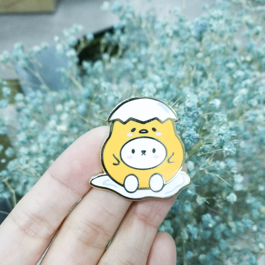 Pins : Cutie Patootie // Lazy Egg //  Magnetic Backing