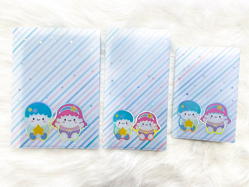 Regular Sticker Folder : Cozy Winter Animals Storage Folder (Holo Silver Foiled)