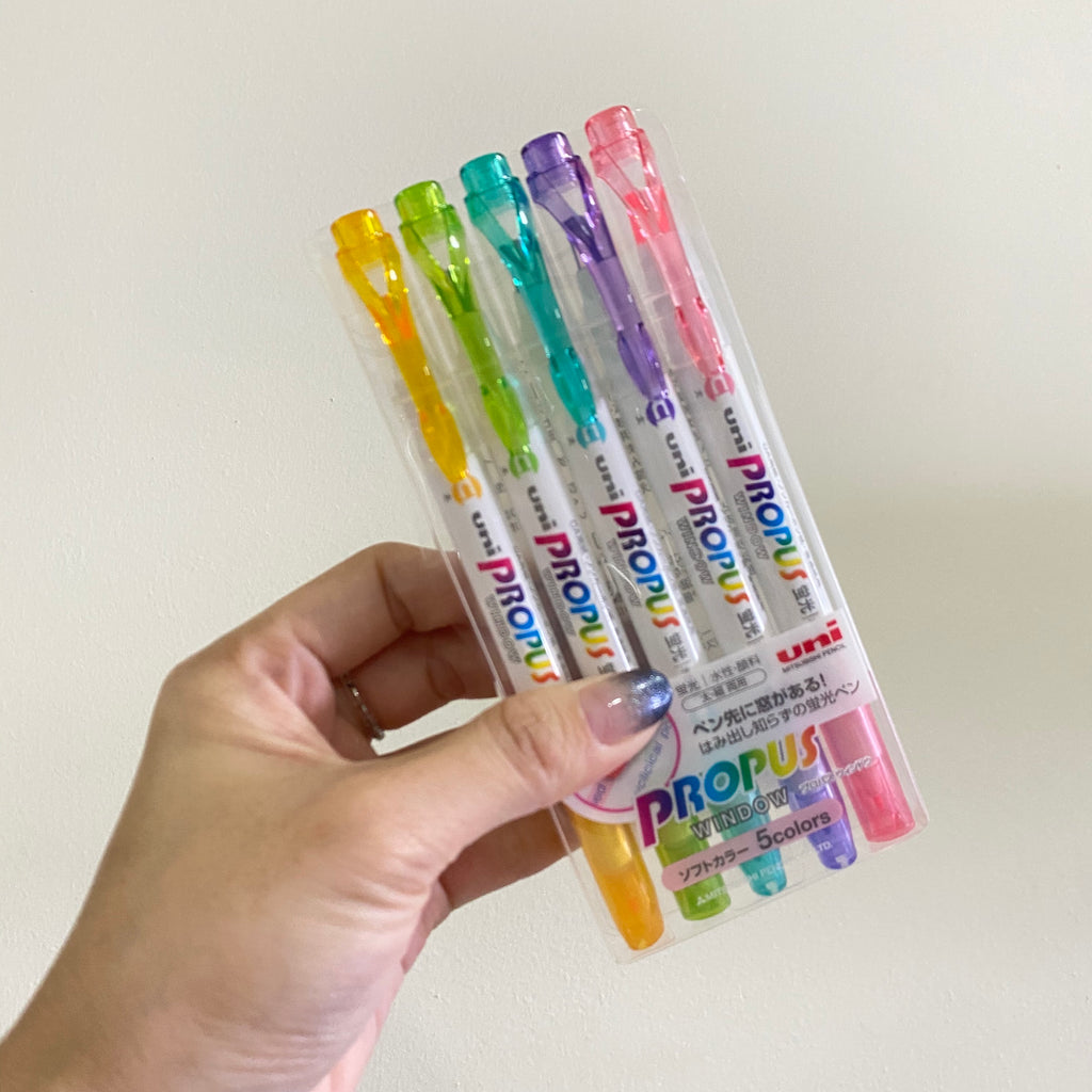 Pens : Uni Propus Windows Dual Tip Highlighter