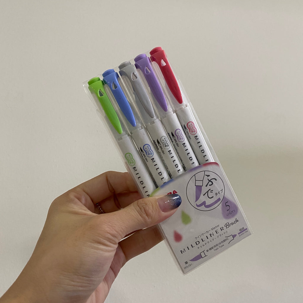 Zebra Pens Mildliner Brush Pen Sets