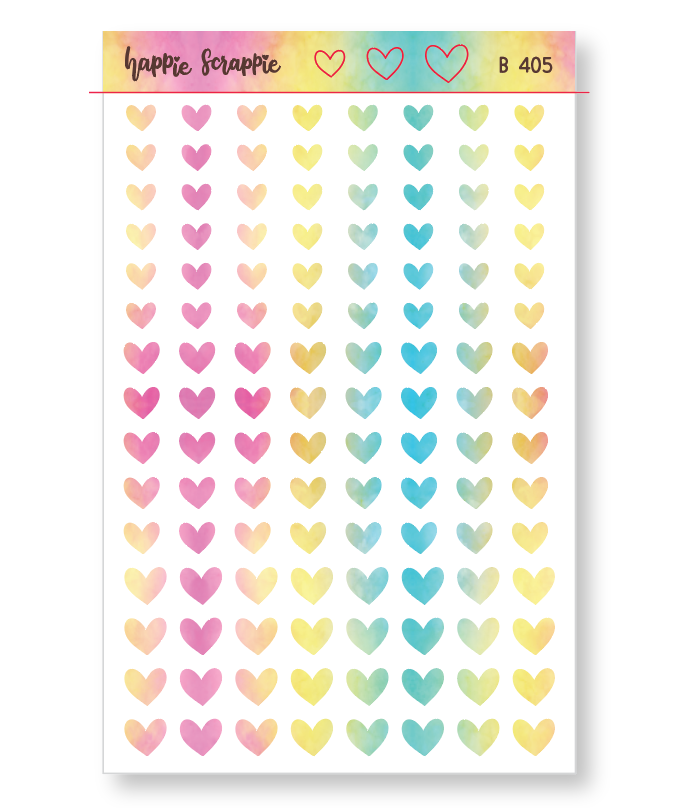 Planner Stickers : Foodie's Delight  // Semi-Transparent Tiny Rainbow Stickers