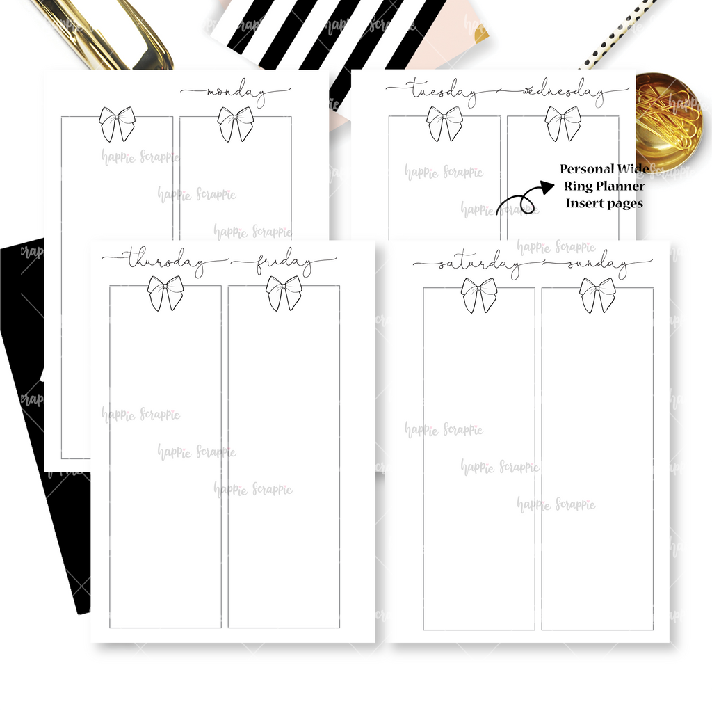 A6 Ring Planner Inserts